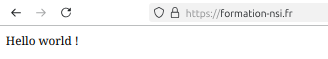 Hello en https