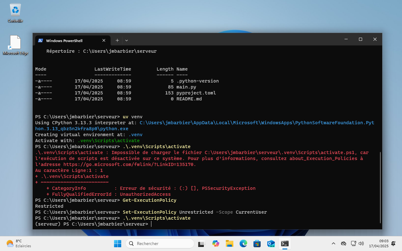 Installation windows