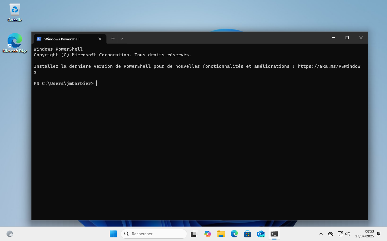 Installation windows : commande python