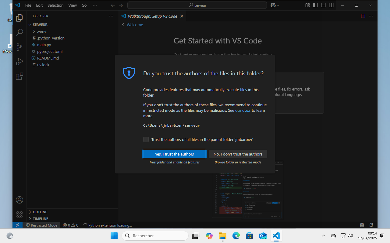 Installation windows